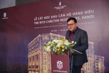 Khu căn hộ The Ritz-Carlton Residences, Hanoi cất nóc