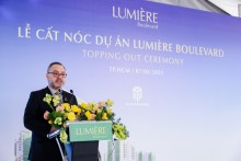 Masterise Homes cất nóc dự án Lumière Boulevard