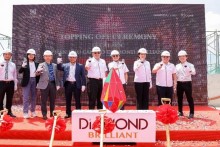 Dự án hạng sang Diamond Brilliant vừa hoàn thành cất nóc