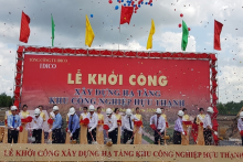 Long An: Khởi công xây dựng hạ tầng Khu công nghiệp Hựu Thạnh