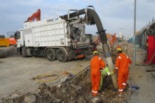 Vacuum excavator guidance in the works