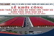 Dic 2 khởi công hạng mục gói thầu kết cấu bê tông cốt thép và kiến trúc nhà kho số 1
