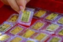 Giá vàng miếng trồi sụt mạnh
