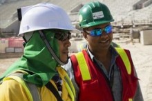 Qatar workers to get cooling hard-hats