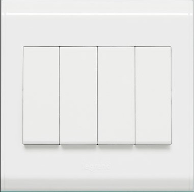WHITE 4G 2W 10A SWITCH        