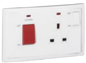 WHITE 45A COOKER UNIT         