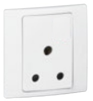 WHITE BS 15A SOCKET           