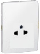 WHITE 2P+E EURO-US SKT MECH   