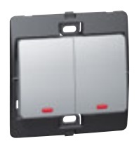 SILVERM 2G 2W 10A SWITCH C/W P