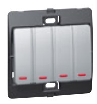 SILVERM 4G 1W 10A SWITCH C/W P