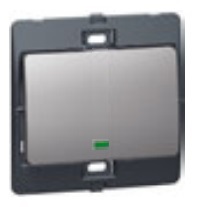 DARKM 1G 1W 10A SWITCH C/W P  