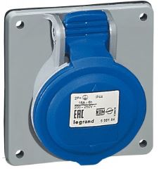 PAN SOCKET 16A 2P+E 230V IP44