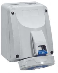 SURF. SOCK 16A 2P+E 230V IP67