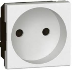 2P 10/16A F/B SHUT SQ WH