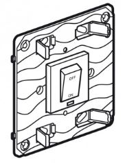 DP 40A SWITCH+NEON  SQ ALU    