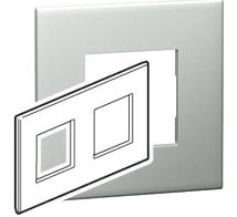 PLATE 2X2M SQ PEARL ALU SCH AR