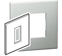 PLATE 1M SQ PEARL ALU SCH AR