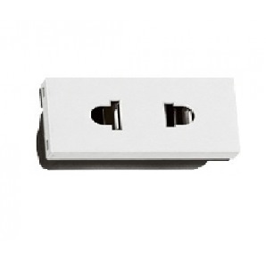 2P EUR-US WITH SHUTTER 1 MODULE 16A POLARISED