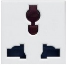 UNIVERSAL SOCKET WITH SHUTTER 1.5 MODULE 16A