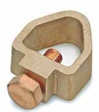 Ground Rod Copper Tape Clamp, rod Ф 1/2, Max. Tape Size 25 × 12 - Copper Alloy