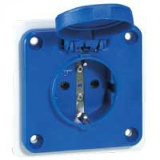 PANEL MOUNT.SOCK.2P+T 16A 230V