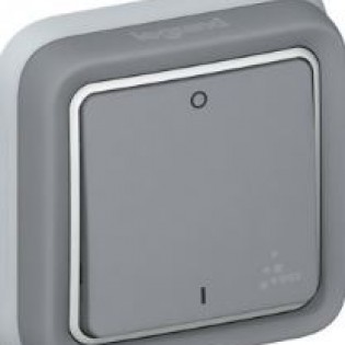 DOUBLE-POLE SWITCH GREY       