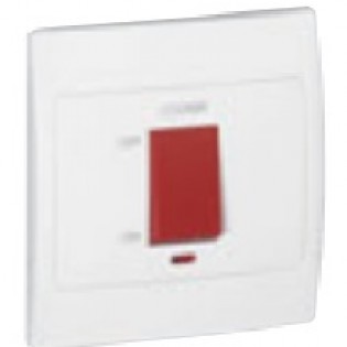 WHITE 1G 1W 45A DP SWITCH     
