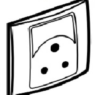 WHITE BS 5A SOCKET            