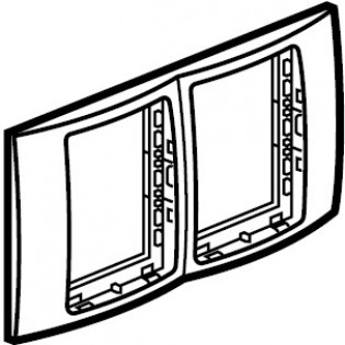 DARK DOUBLE FRAME + PLATE     