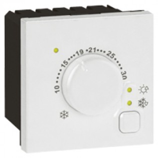 ELECTRONIC ROOM THERM  SQ WH  