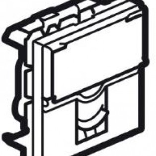 RJ12 6 CONTACTS SHUT+LABEL  WH