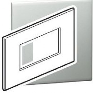 PLATE 4M SQ PEARL ALU SCH AR