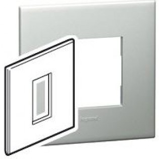 PLATE 1M SQ PEARL ALU SCH AR