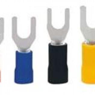 Cosse chỉa chữ Y phủ nhựa  SV1.25-3, màu đỏ